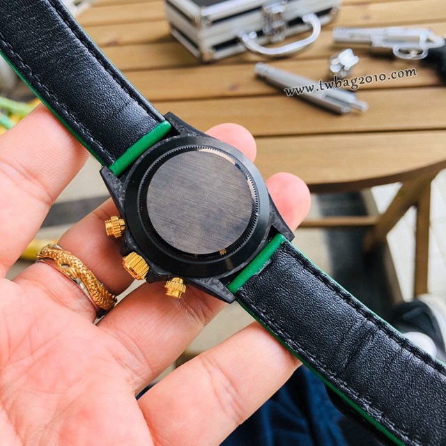 勞力士男生手錶 RolexDaytona翡翠夜光全碳纖維宇宙計時迪通拿  gjs2200